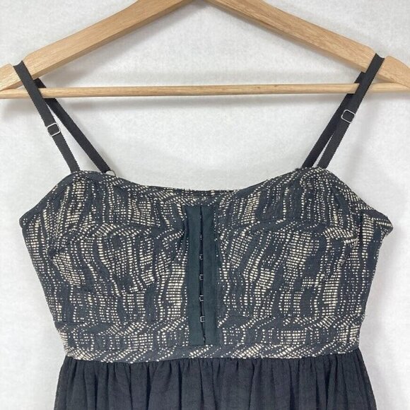 Proenza Schouler Mini Dress Flouncy Babydoll Y2K Whimsy Goth Dark Coquette 2 - Picture 2 of 10